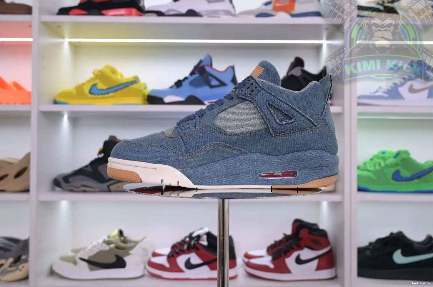 Air 4 Kimikick levis retro Jordan Jordan denim 0730